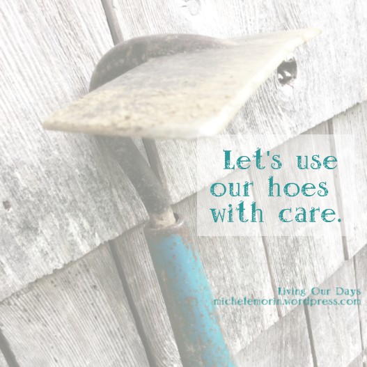 Let's use our hoes with care. Pay attention to the manner of change that's at work.