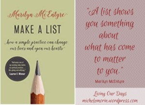Review of Make a List by Marilyn McEntyre: Your New Life Beyond the To-Do List