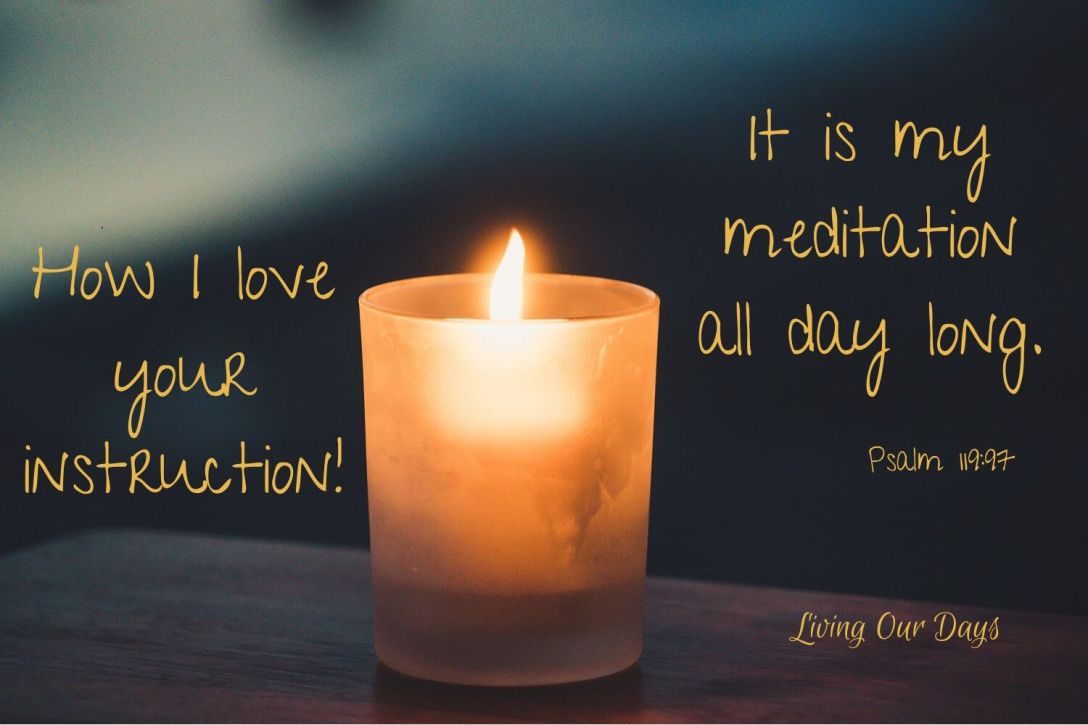 As we meditate on God's Word, we grow, and those moments of stillness focused on the truth impact all the other moments in our busy and full lives.