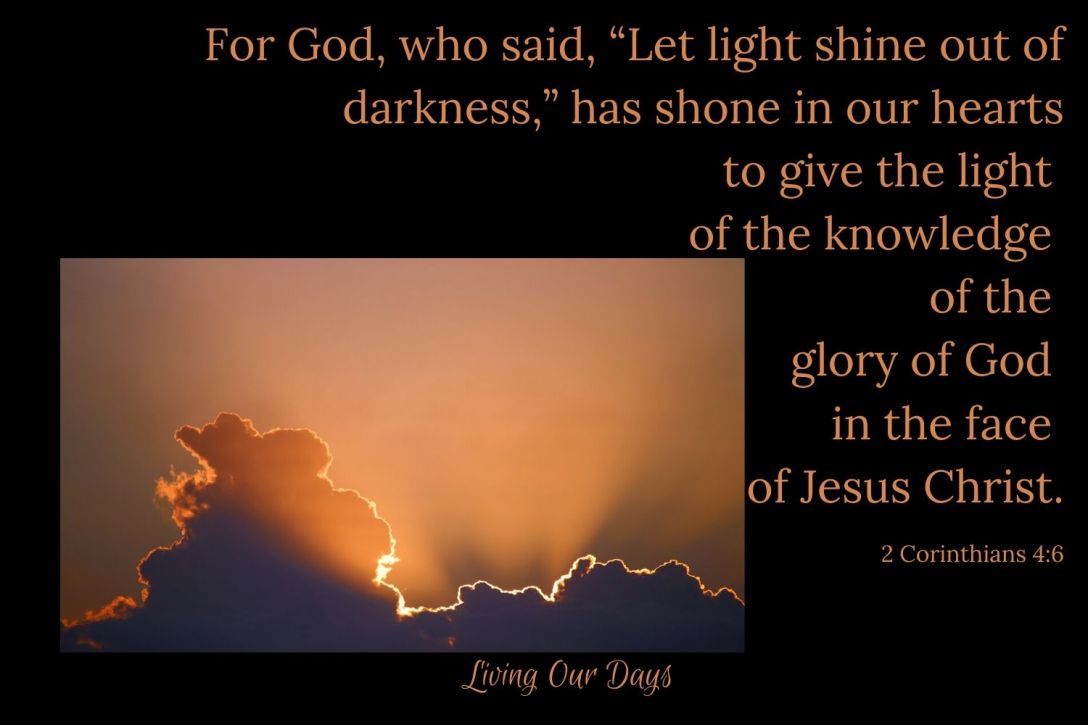 Let Your radiance fall on me, Sun and Savior, Lighten my darkness.