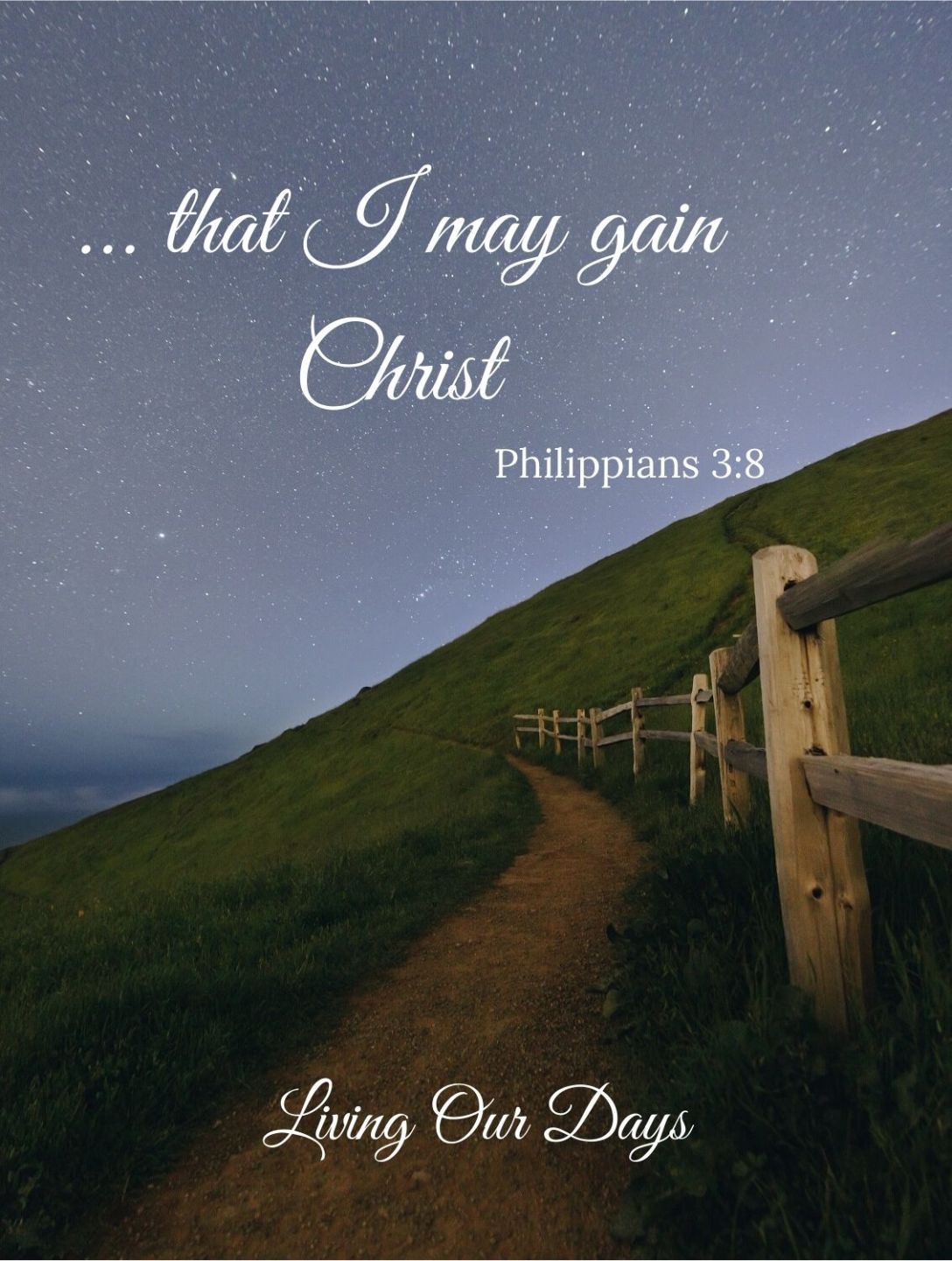 By grace, we can live in holy indifference to the "loss of all things" if, in the process, we gain a fuller measure of the knowledge of Christ.