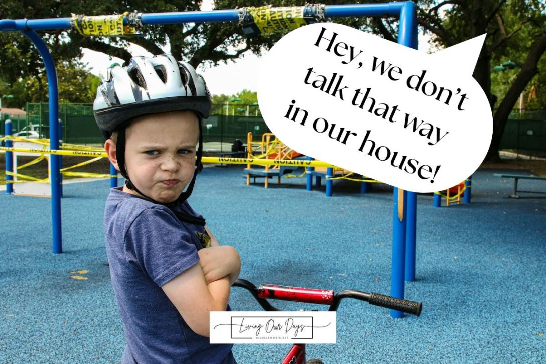 Hey, we don’t talk that way in our house!